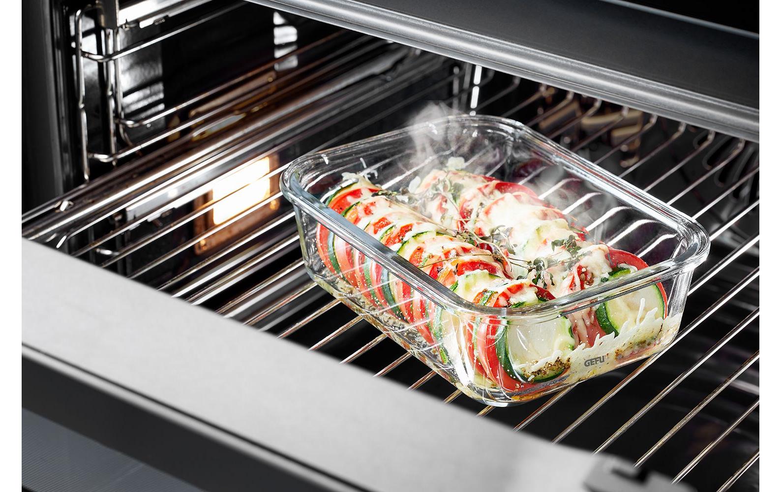 GEFU Vorratsbehälter Milo 0.4 l, Schwarz/Transparent