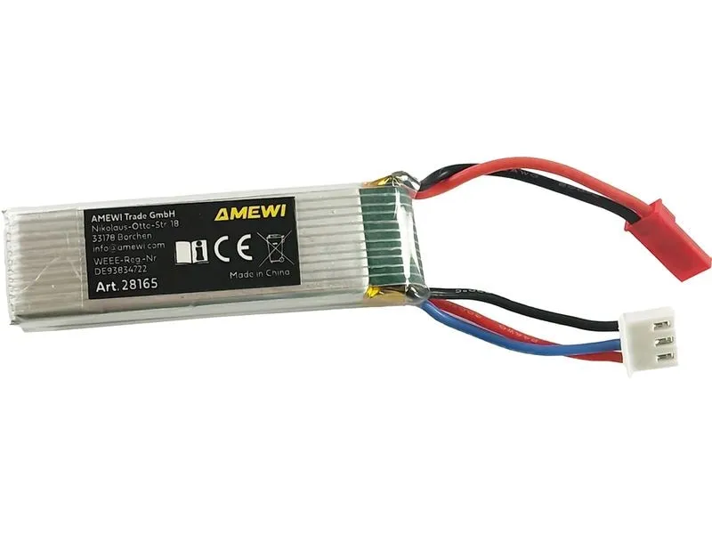 Amewi RC-Akku LiPo 2S 7.4 V 600 mAh 30C JST-BEC Amewi RC-Akku LiPo 2S 7.4 V 600 mAh 30C JST-BEC
