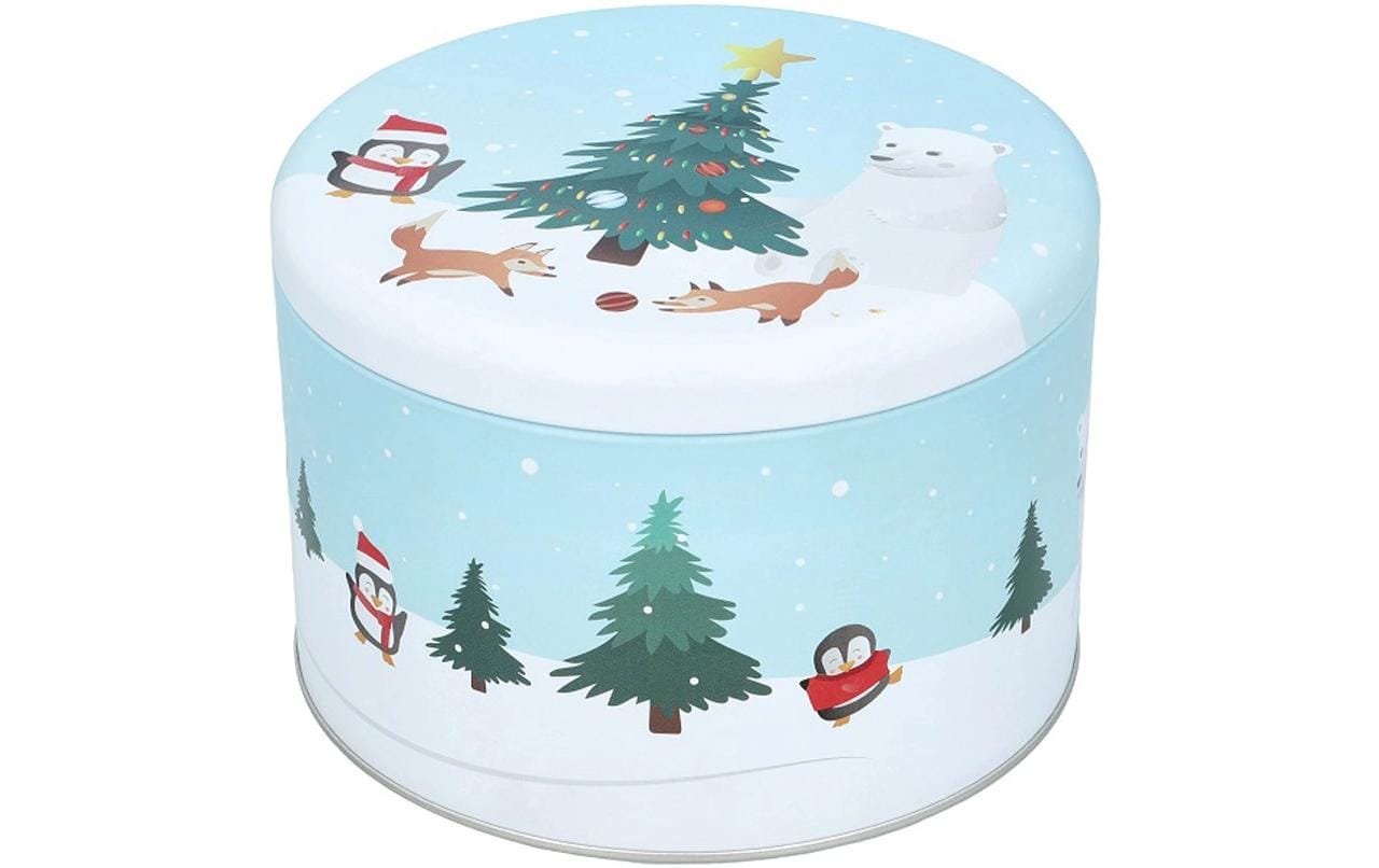 RBV Birkmann Guetzli-Dose Christmas Decoration 2-teilig, LØ15 cm,XLØ18 cm