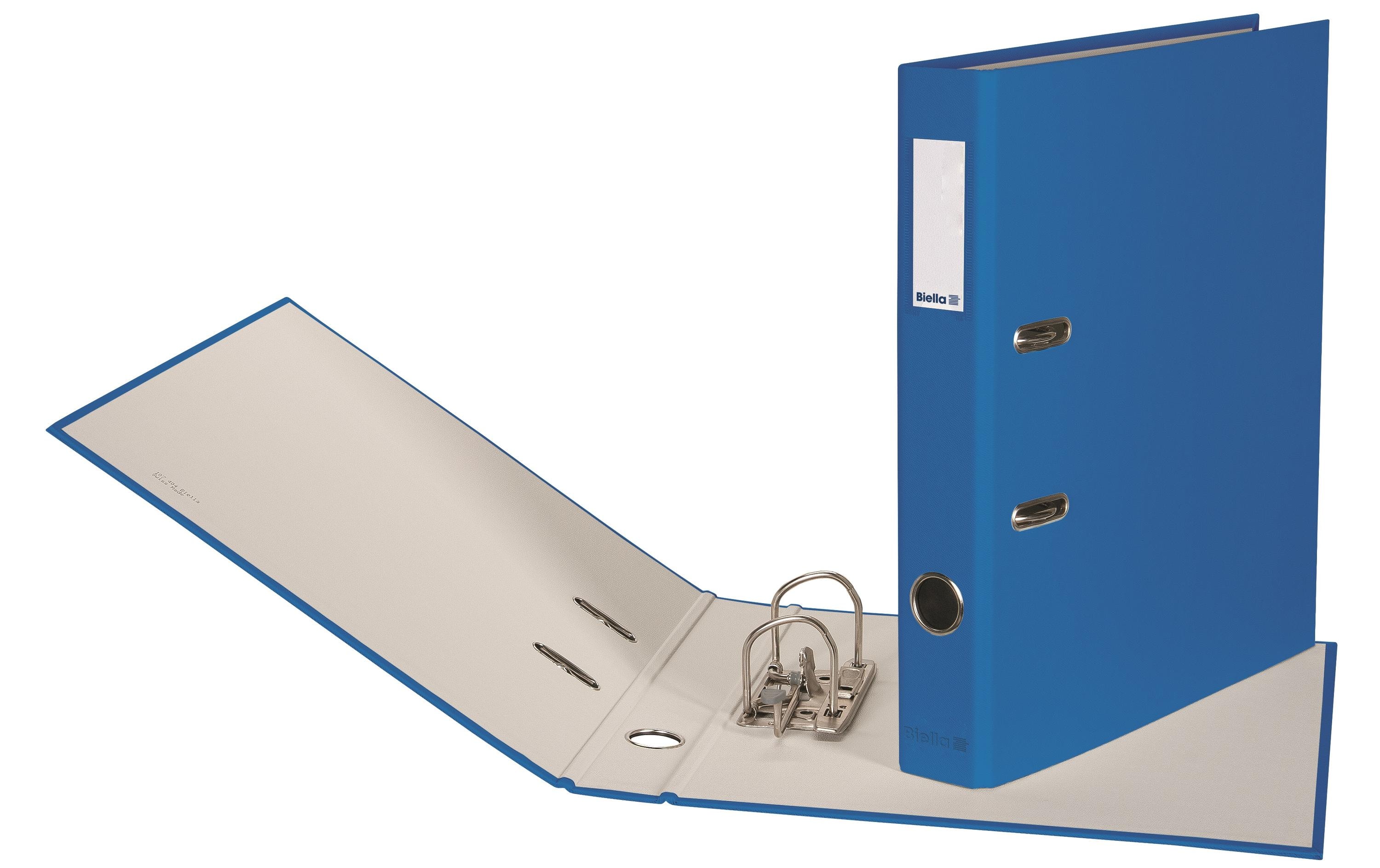 Biella Ordner Plasticolor A4 4 cm, Blau