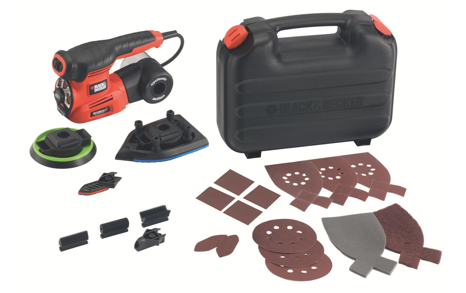 BLACK+DECKER Multischleifer Autoselect 4 in 1