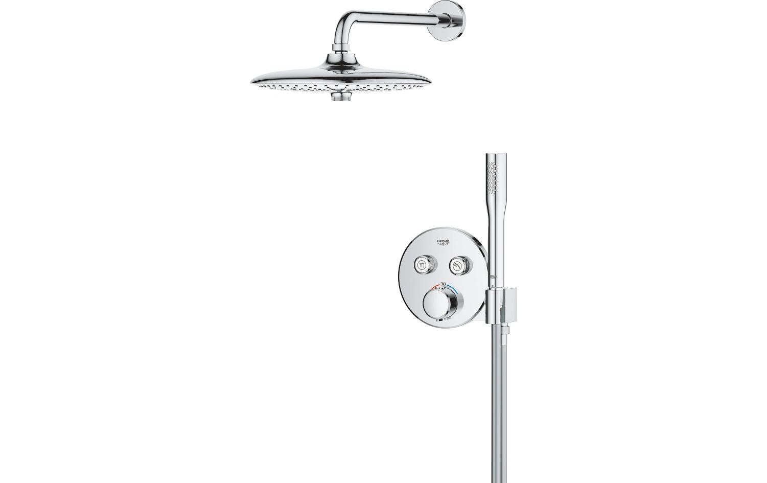 GROHE Precision SmartControl Unterputz Thermostat Chrom Rund