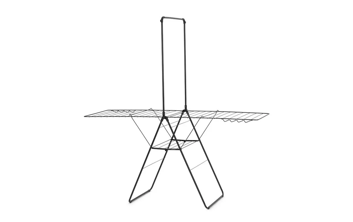Brabantia Standtrockner HangOn mit Stange 25 m, Schwarz Brabantia Standtrockner HangOn mit Stange 25 m, Schwarz