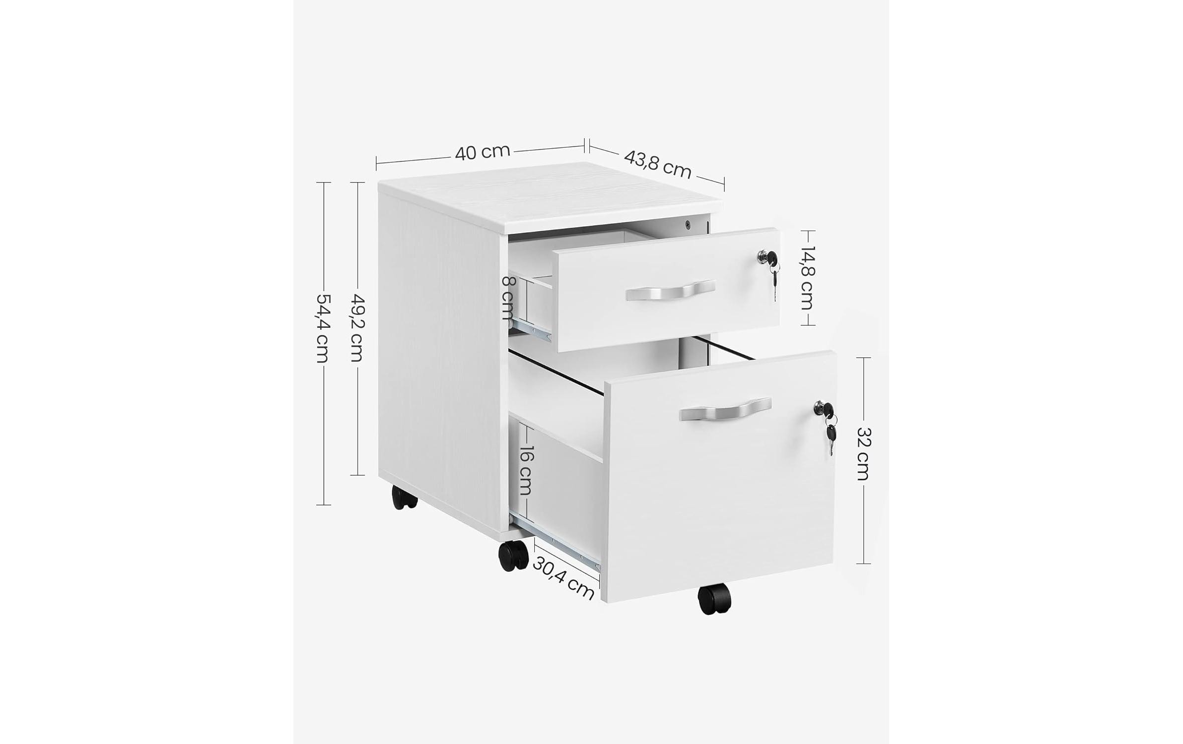 VASAGLE Aktenschrank mit zwei Schubladen VASAGLE Aktenschrank mit zwei Schubladen