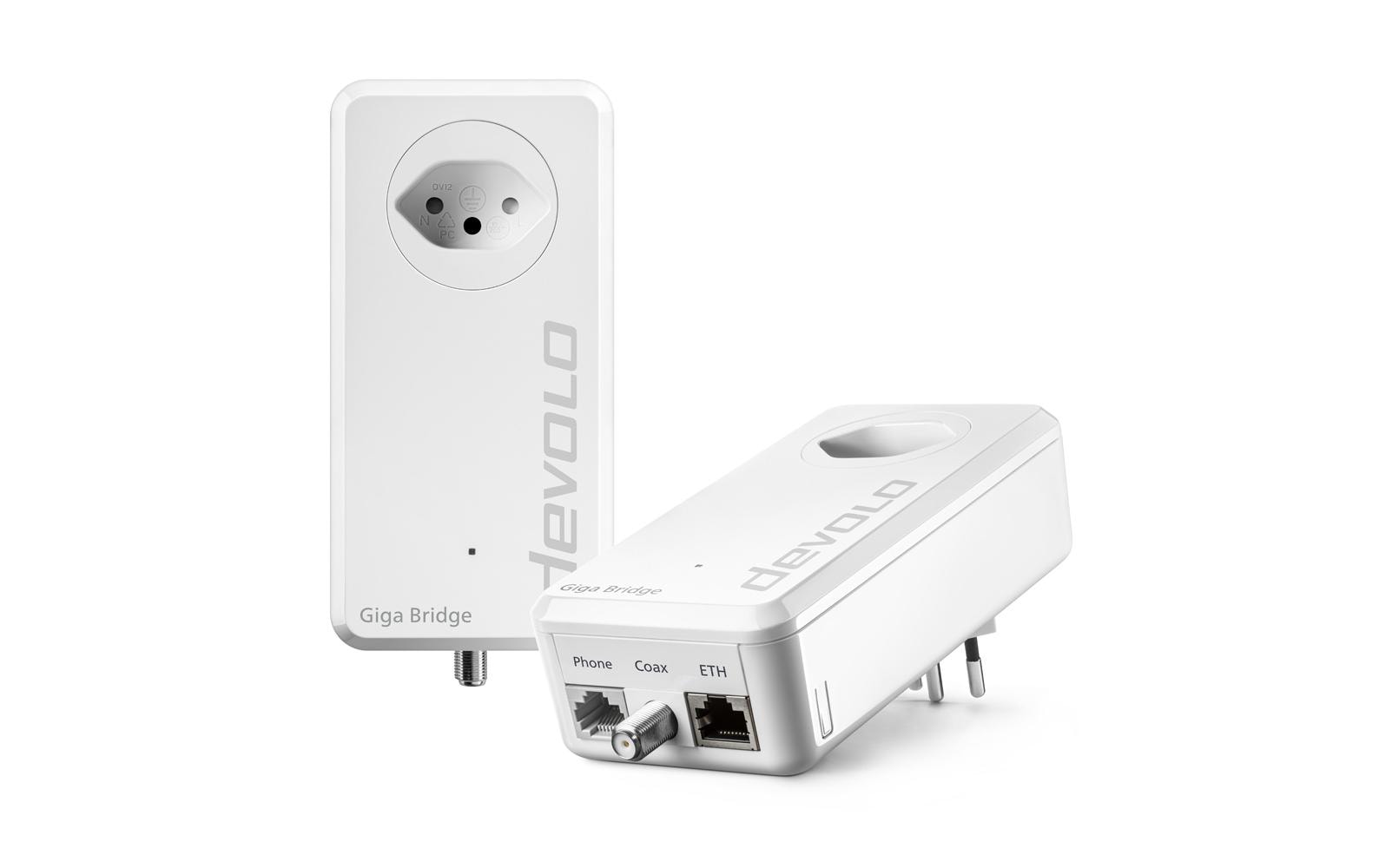 devolo Giga Bridge Coax Koaxial-Set devolo Giga Bridge Coax Koaxial-Set