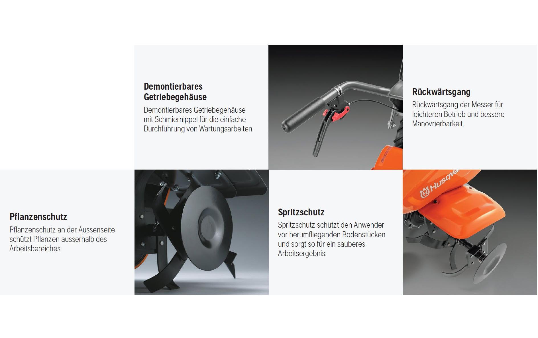 Husqvarna Benzin-Bodenhacke TF 325