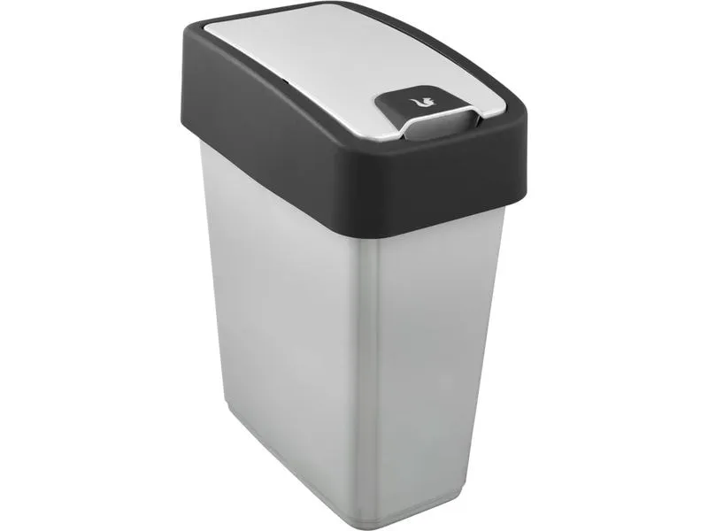 keeeper Abfalleimer Magne 10 l, Flip-Deckel, light silver keeeper Abfalleimer Magne 10 l, Flip-Deckel, light silver