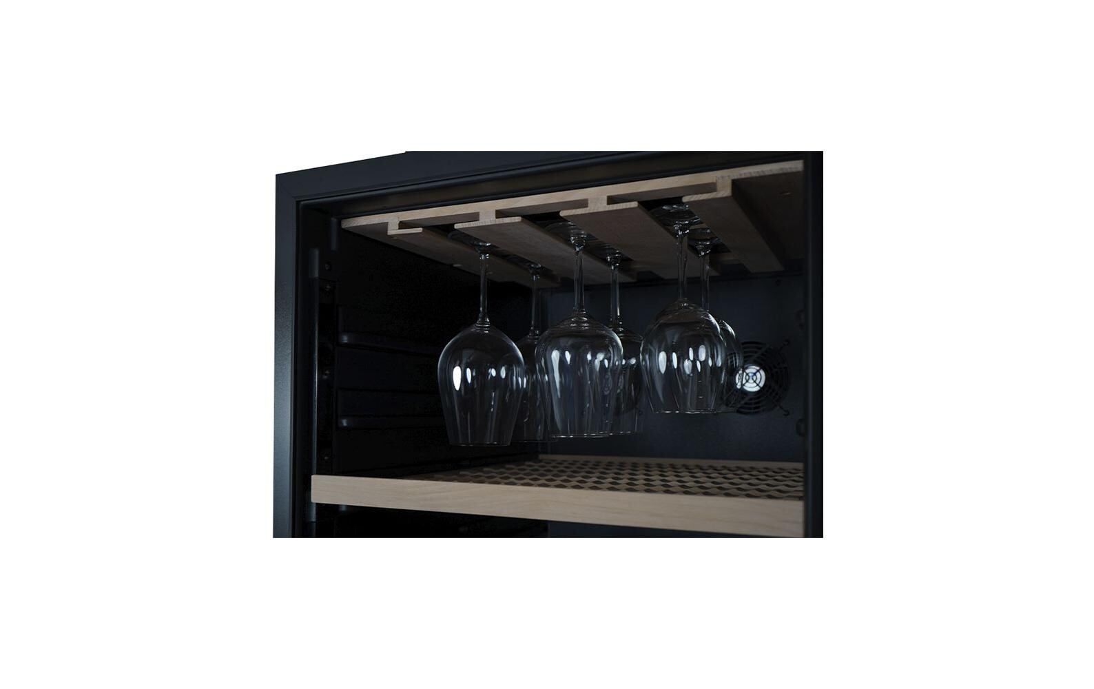 Kibernetik Weinklimaschrank WKH448D Schwarz, Rechts