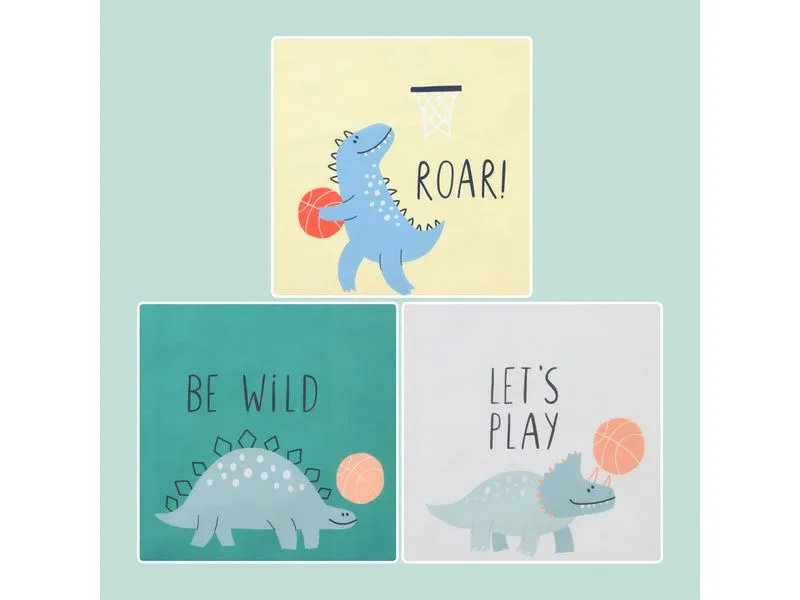 relaxdays Spielzeugbox Dino 3 Stück relaxdays Spielzeugbox Dino 3 Stück