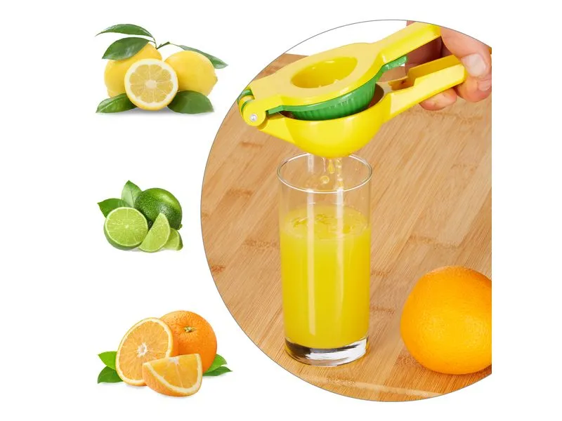 relaxdays Zitruspresse manuell 2 in 1 Gelb relaxdays Zitruspresse manuell 2 in 1 Gelb