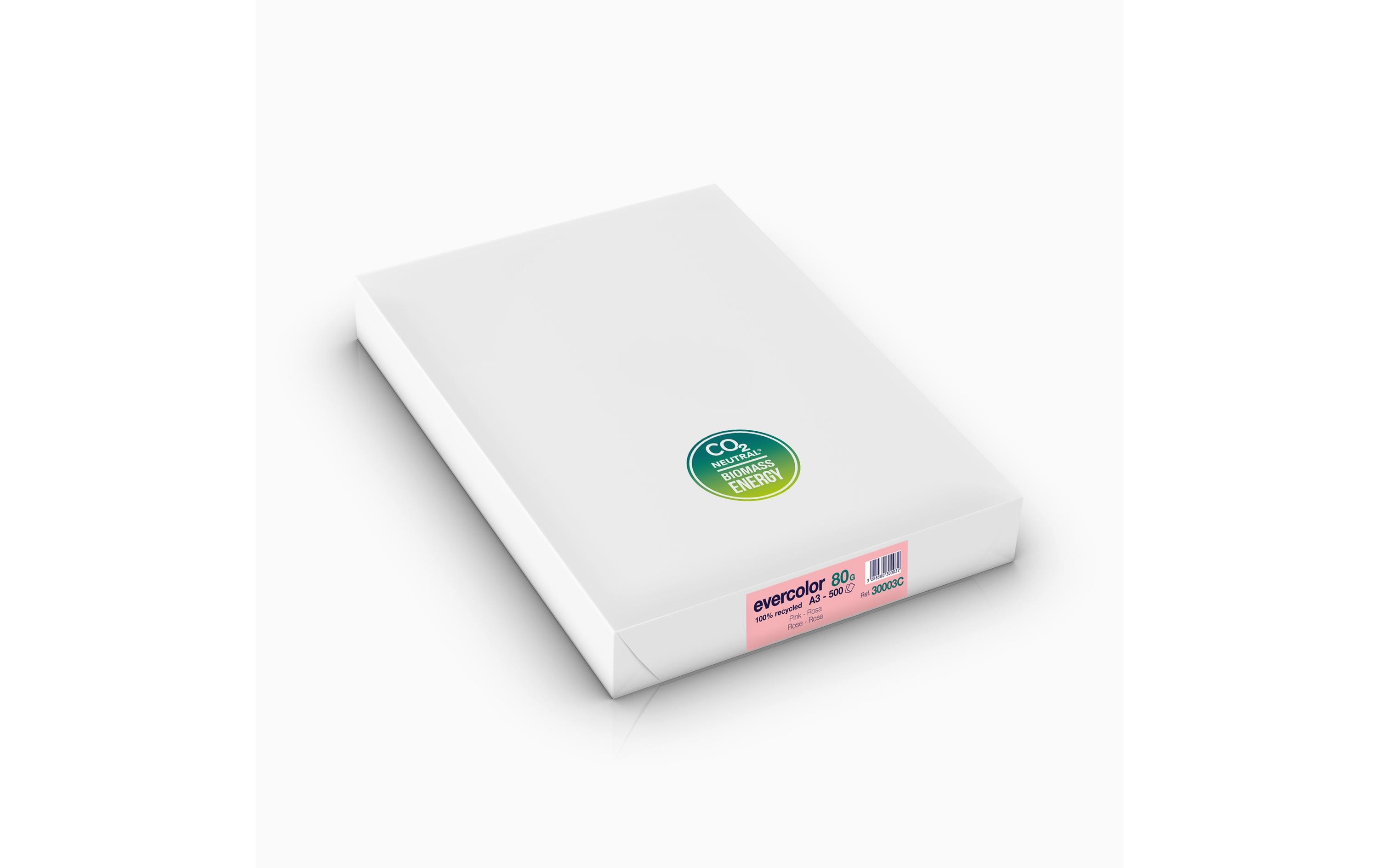 Clairefontaine Kopierpapier Evercolor A3, Rosa, 80 g/m²,500 Blatt Clairefontaine Kopierpapier Evercolor A3, Rosa, 80 g/m²,500 Blatt