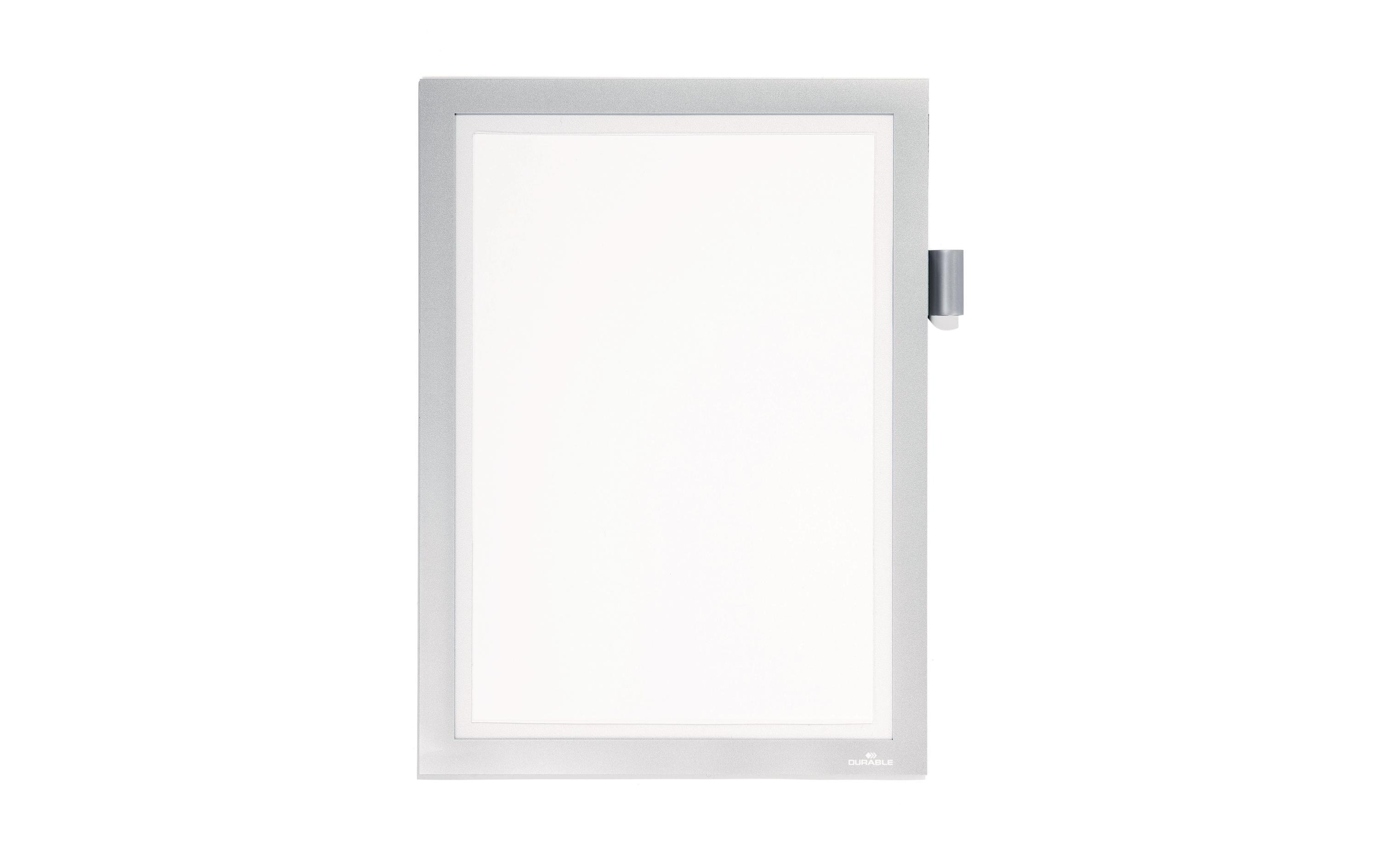 DURABLE Präsentationsrahmen Duraframe Magnetic Note A4 Silber