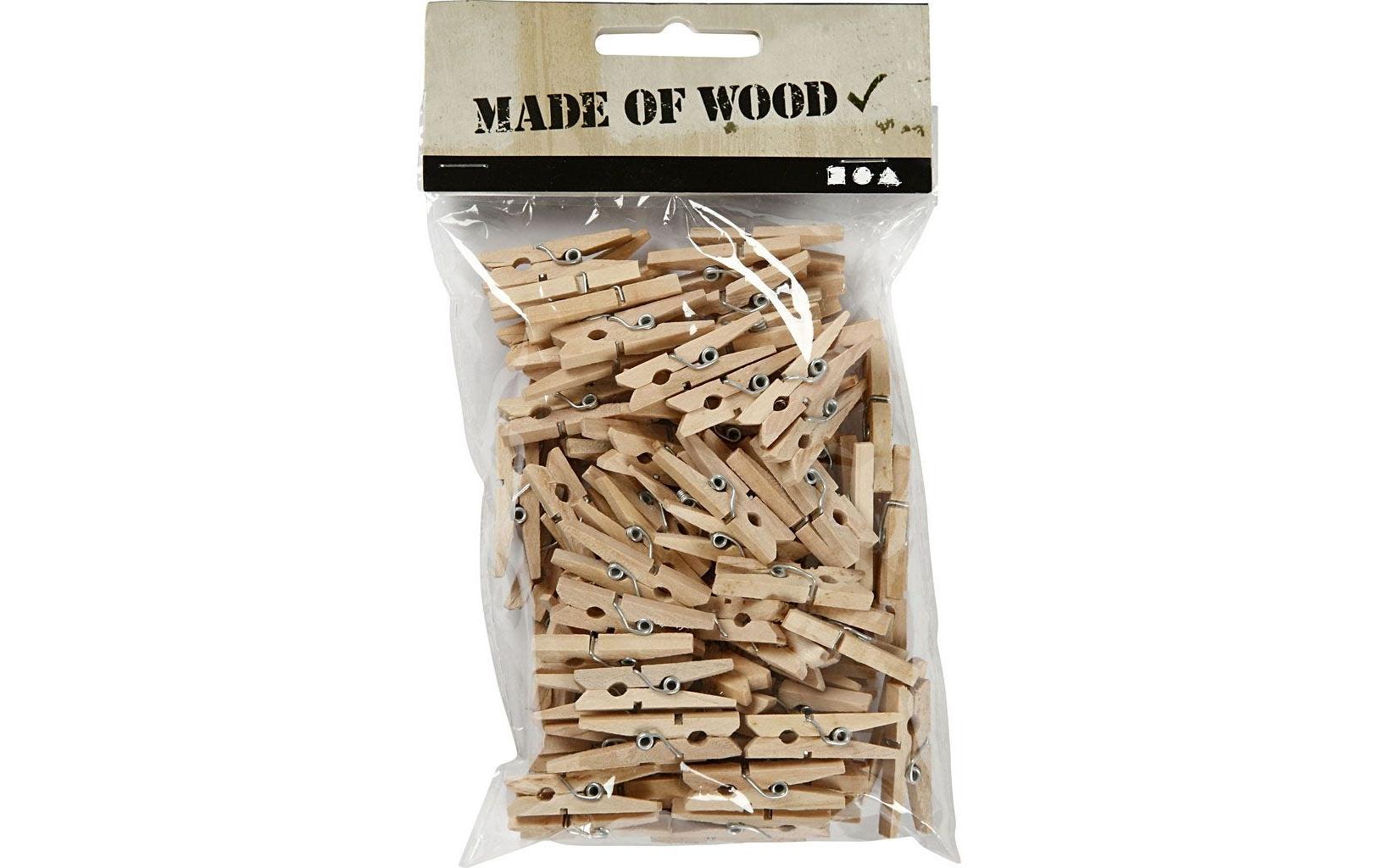 Creativ Company Holzartikel Wäscheklammer 100 Stück