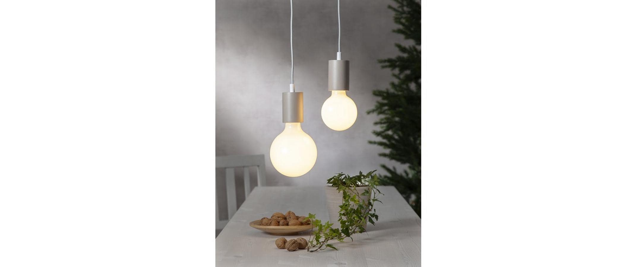 Star Trading LED Leuchtmittel E27 G95 Opaque Filament RA90 3-step