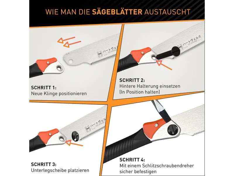 Hardtwerk Sägeblatt für Japansäge Zen 240 mm