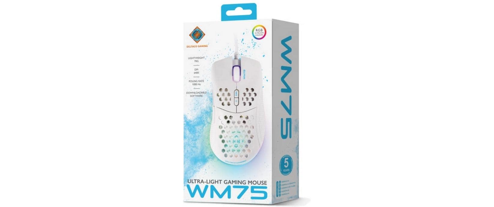 DELTACO Gaming-Maus GAM-108-W Weiss