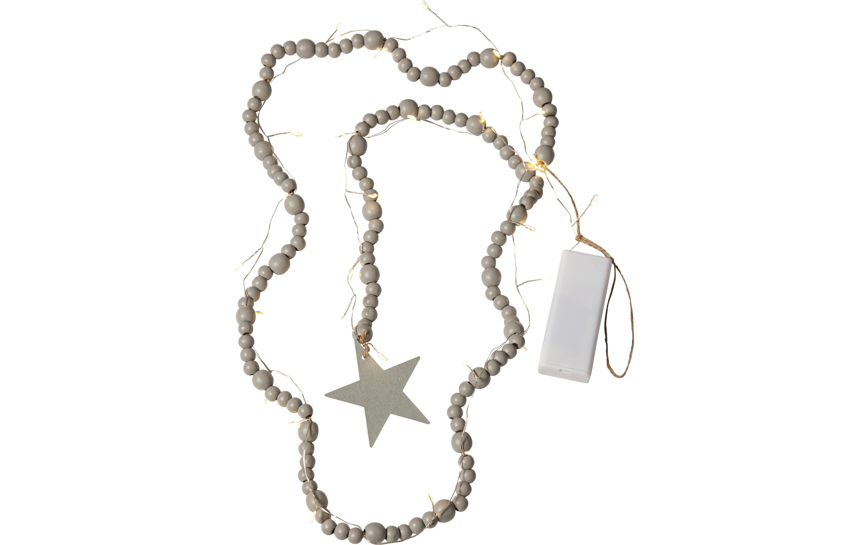 Star Trading Lichterkette Beady Beige