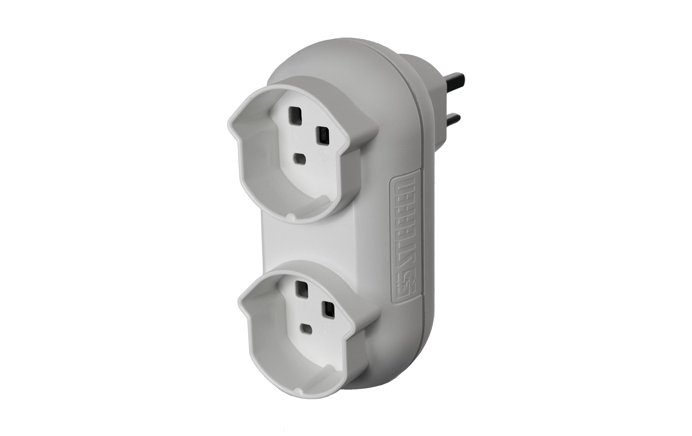 STEFFEN Mehrfachstecker Strong 2x T25, Weiss