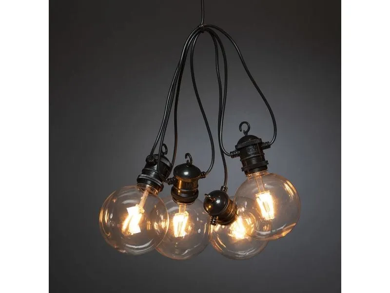Konstsmide Lichterkette Basis-Set 2394, 10 LEDs, Transparent