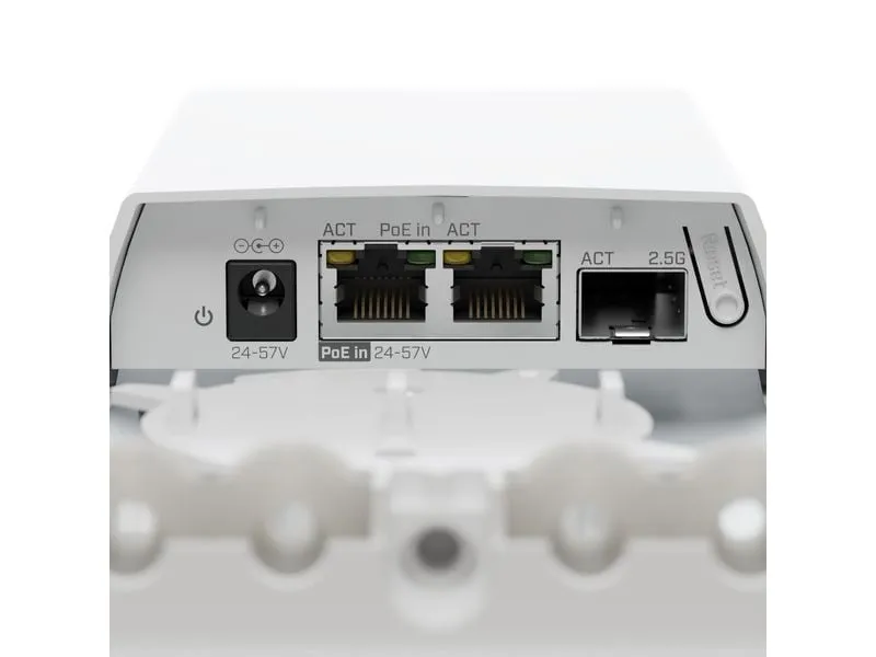 MikroTik FTC21 Wetterfester Glasfaser-zu-Kupfer-Konverter IP55 Weiss MikroTik FTC21 Wetterfester Glasfaser-zu-Kupfer-Konverter IP55 Weiss