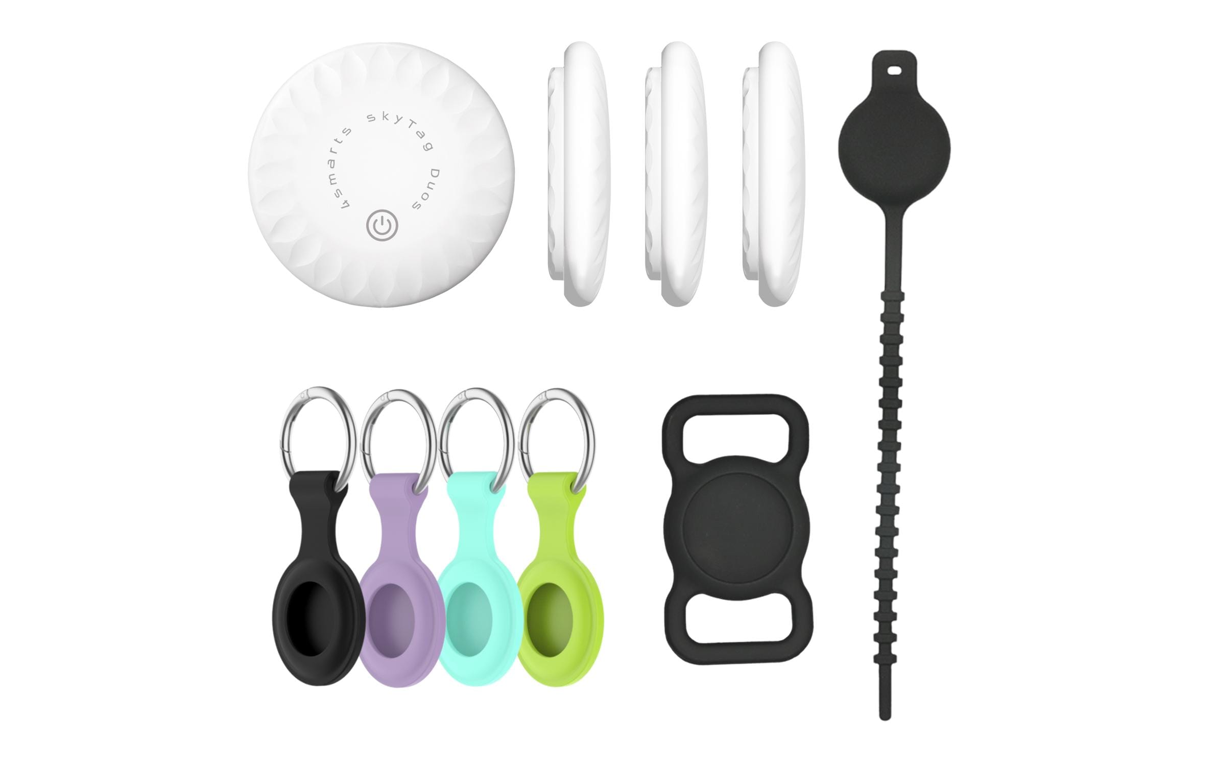 4smarts Schlüsselfinder SkyTag Duos Familien-Set Weiss