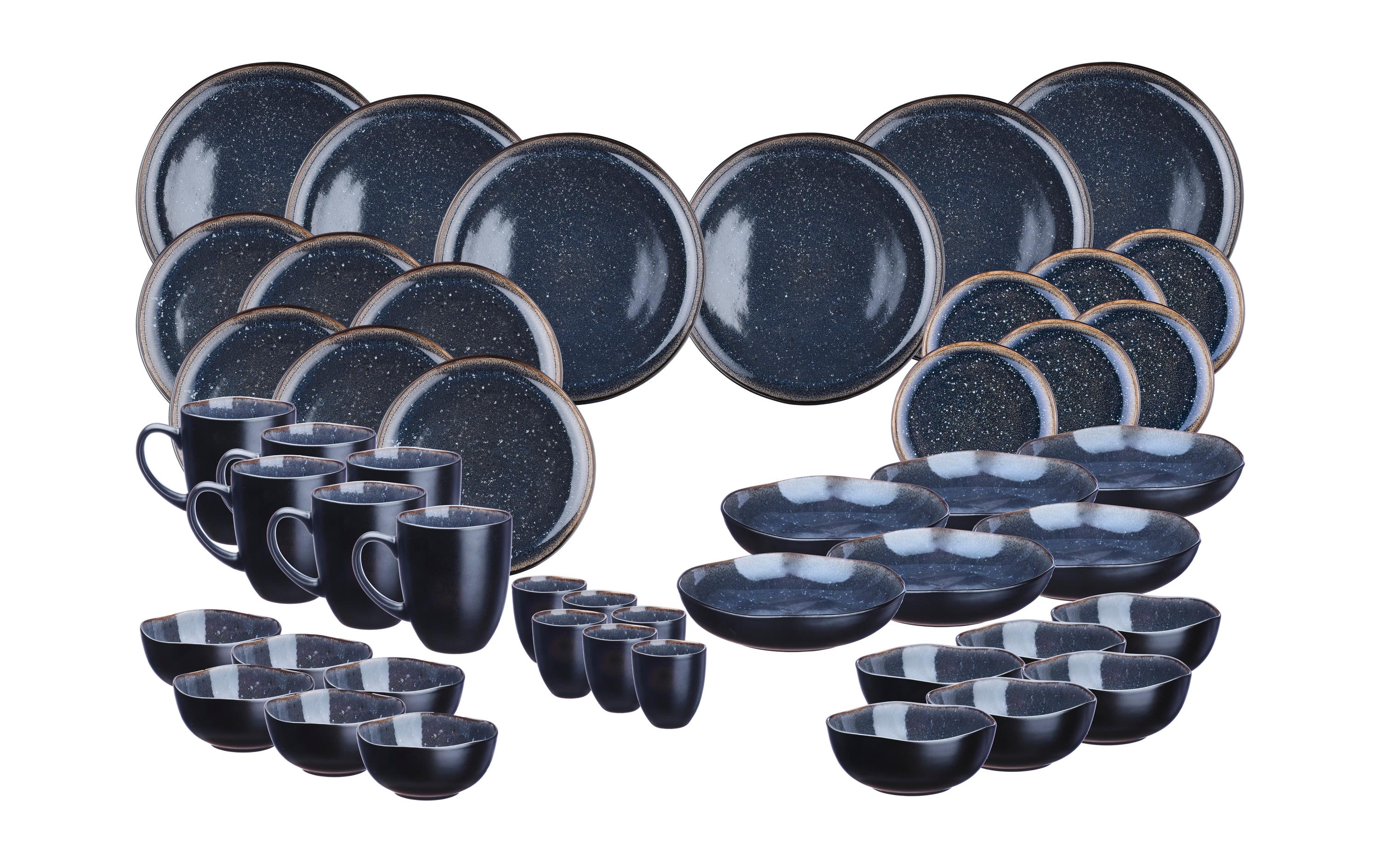 Björn Speise-Service Iris Nachtblau, 48-teilig