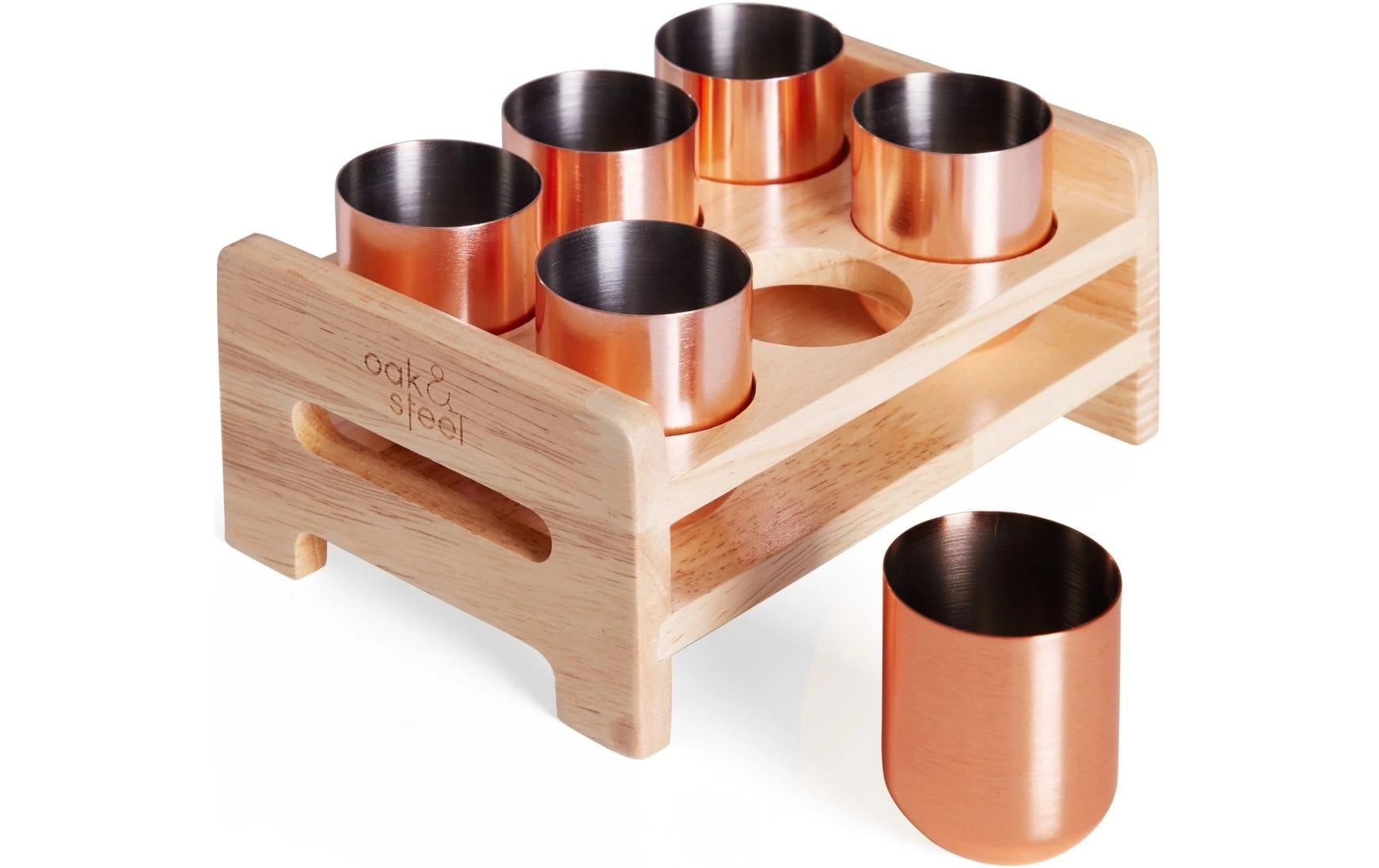Oak & Steel Schnapsglas 50 ml, 6 Stück, Rosegold