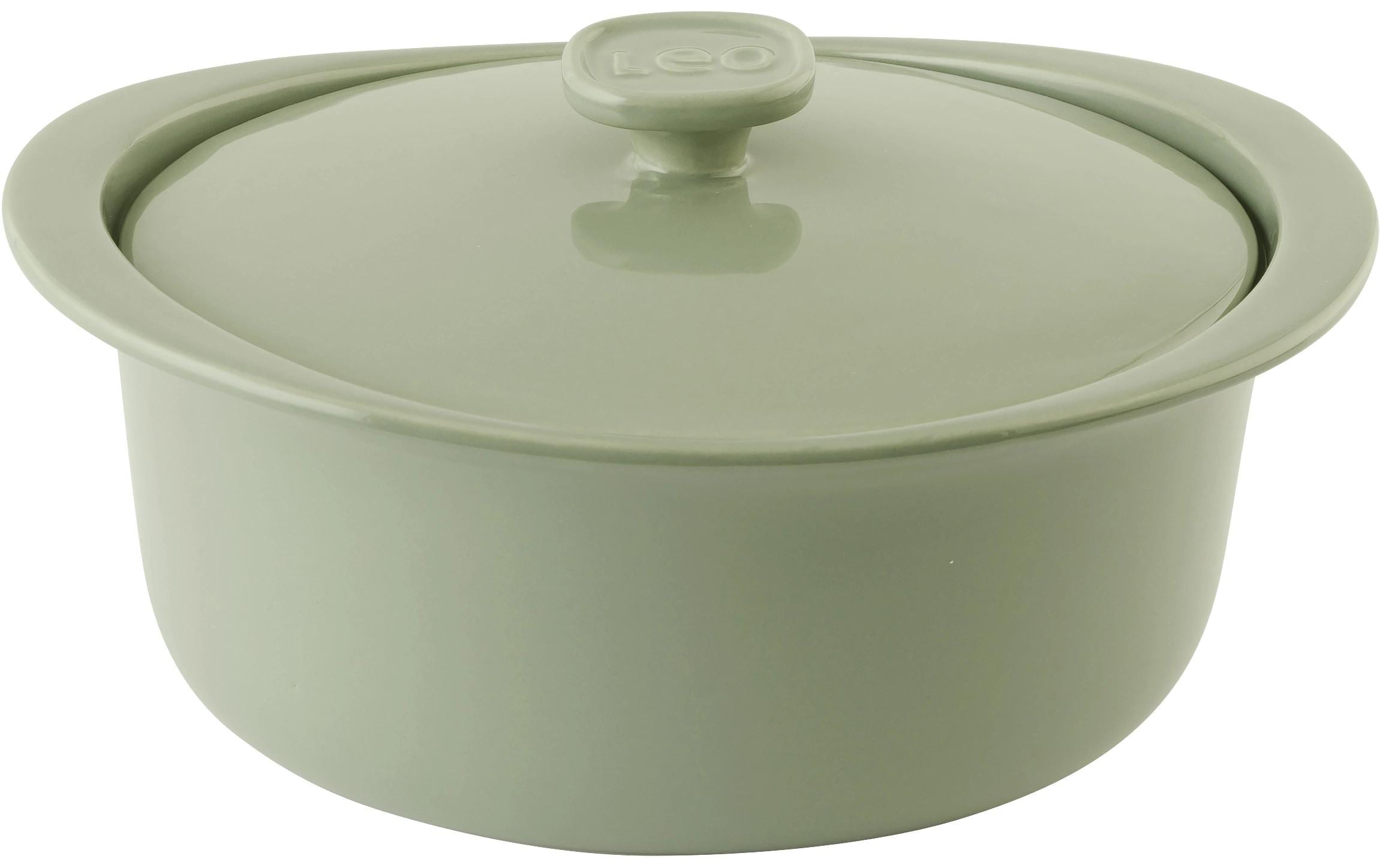 BergHOFF Auflaufform mit Deckel Leo Balance Sage Rund, Grün