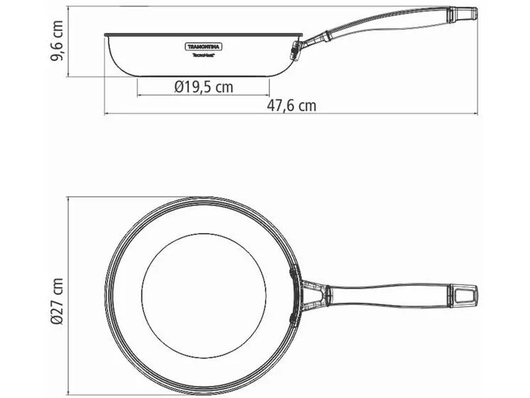 Tramontina Grano Edelstahl 3-lagig 2.2 l 26 cm