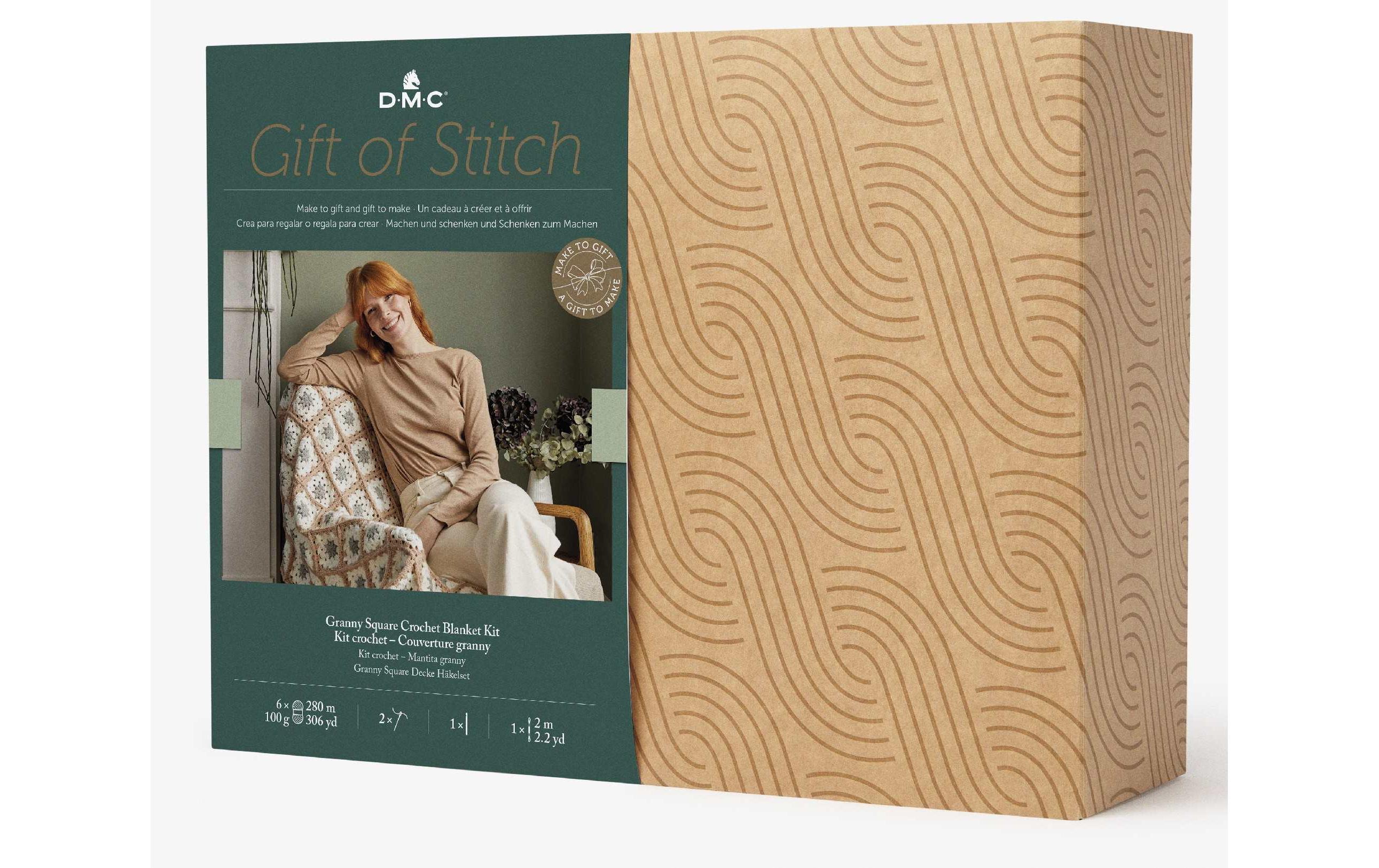 DMC Häkelset Gift of Stich Omas Decke, 90 x 130 cm DMC Häkelset Gift of Stich Omas Decke, 90 x 130 cm