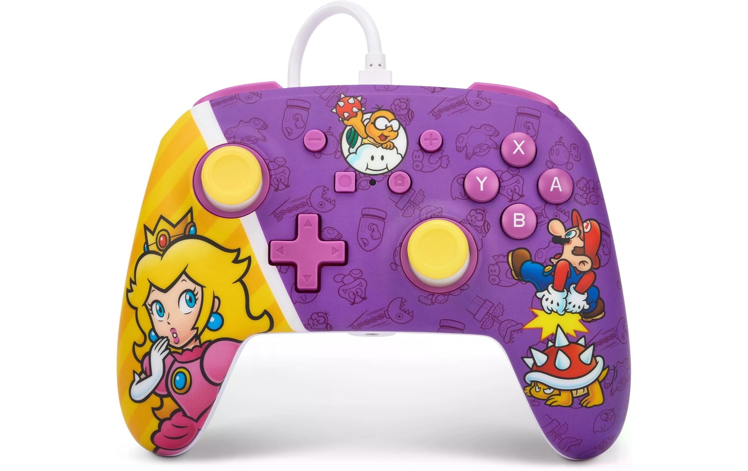 Power A Enhanced Wired Controller Princess Peach Battle