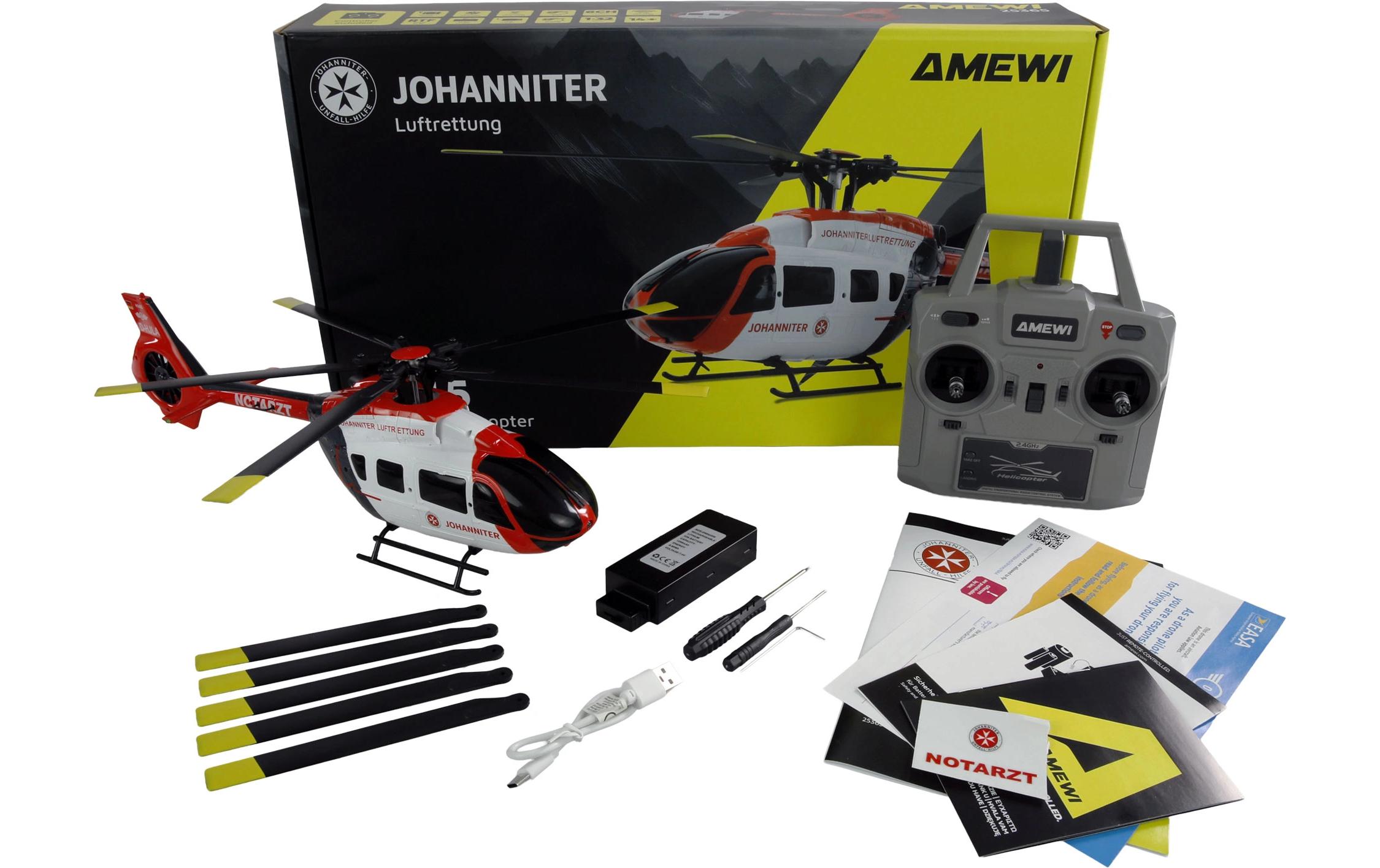 Amewi Helikopter Johanniter H145 6-Kanal 6G RTF