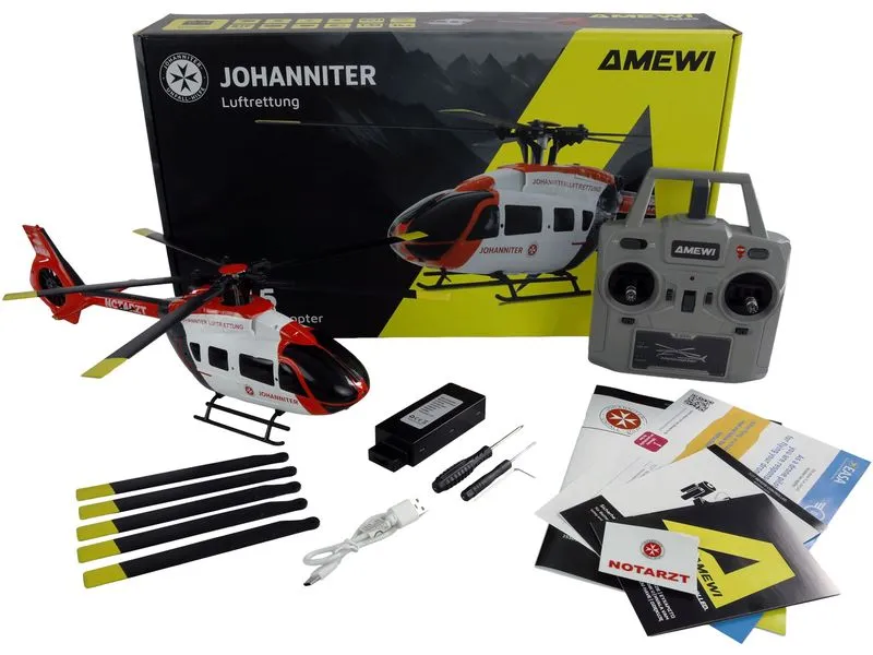Amewi Helikopter Johanniter H145 6-Kanal 6G RTF Amewi Helikopter Johanniter H145 6-Kanal 6G RTF