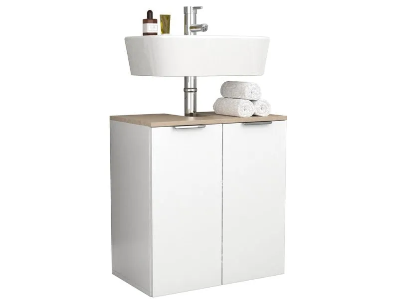 VCM Waschbeckenunterschrank Donali 56 x 60 cm, Braun VCM Waschbeckenunterschrank Donali 56 x 60 cm, Braun