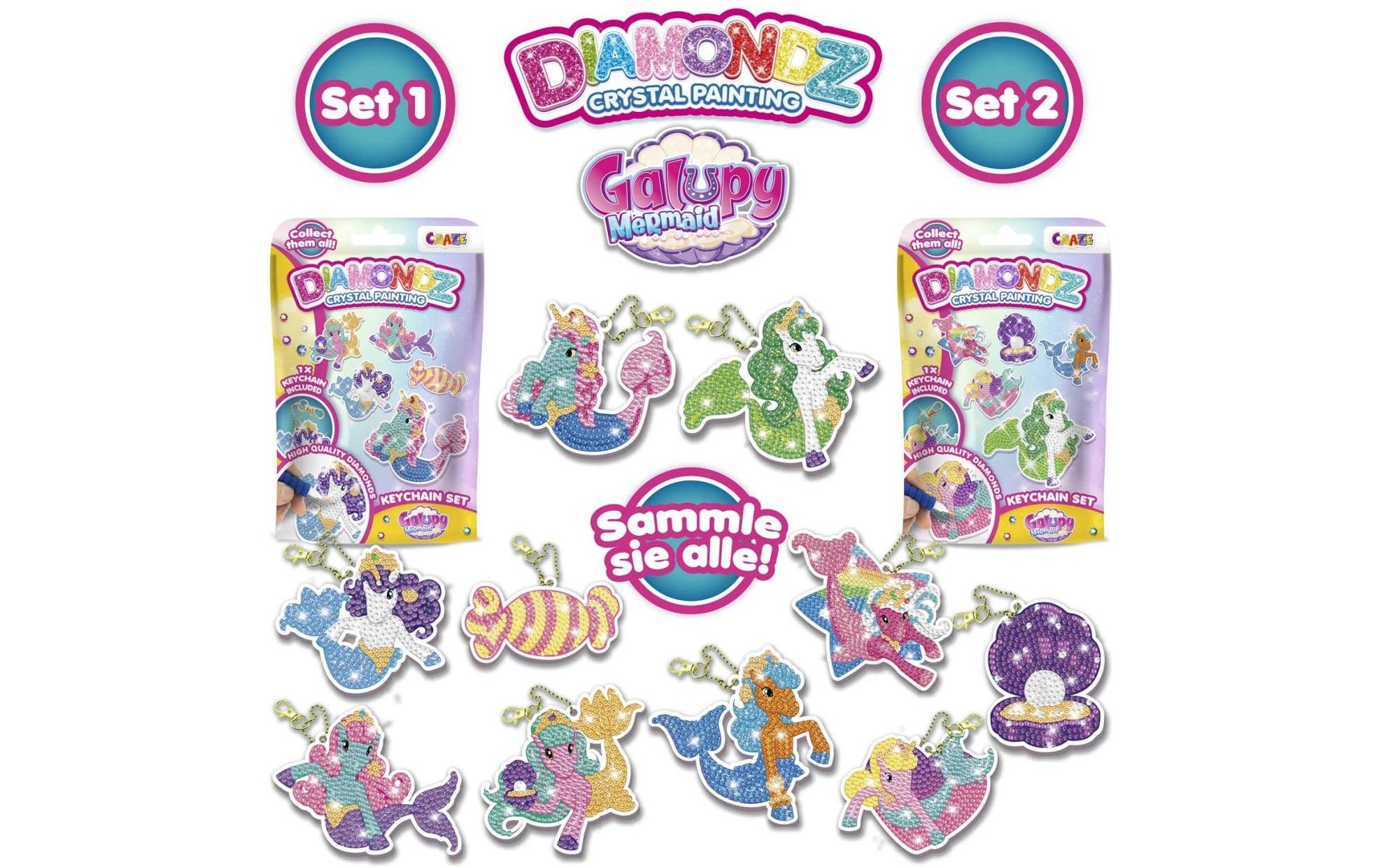 Craze Diamondz Keychain Set Galupy Mermaid Craze Diamondz Keychain Set Galupy Mermaid