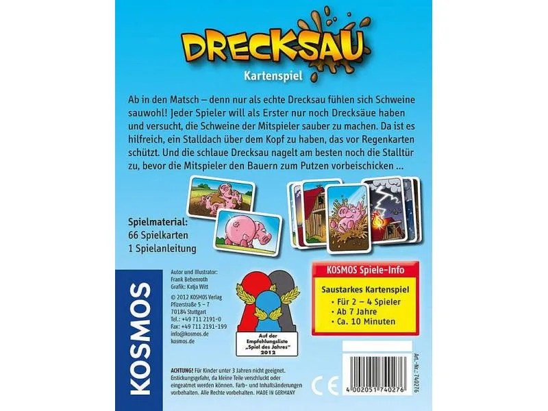 Kosmos Kartenspiel Drecksau – Ab in den Matsch! Kosmos Kartenspiel Drecksau – Ab in den Matsch!