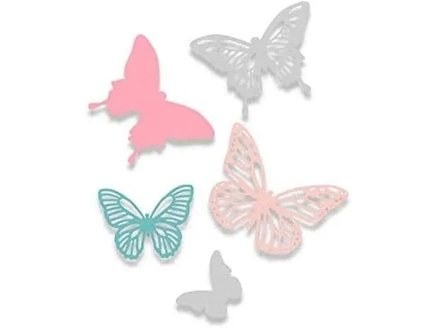 Sizzix Stanzschablone Schmetterlinge , Blatt