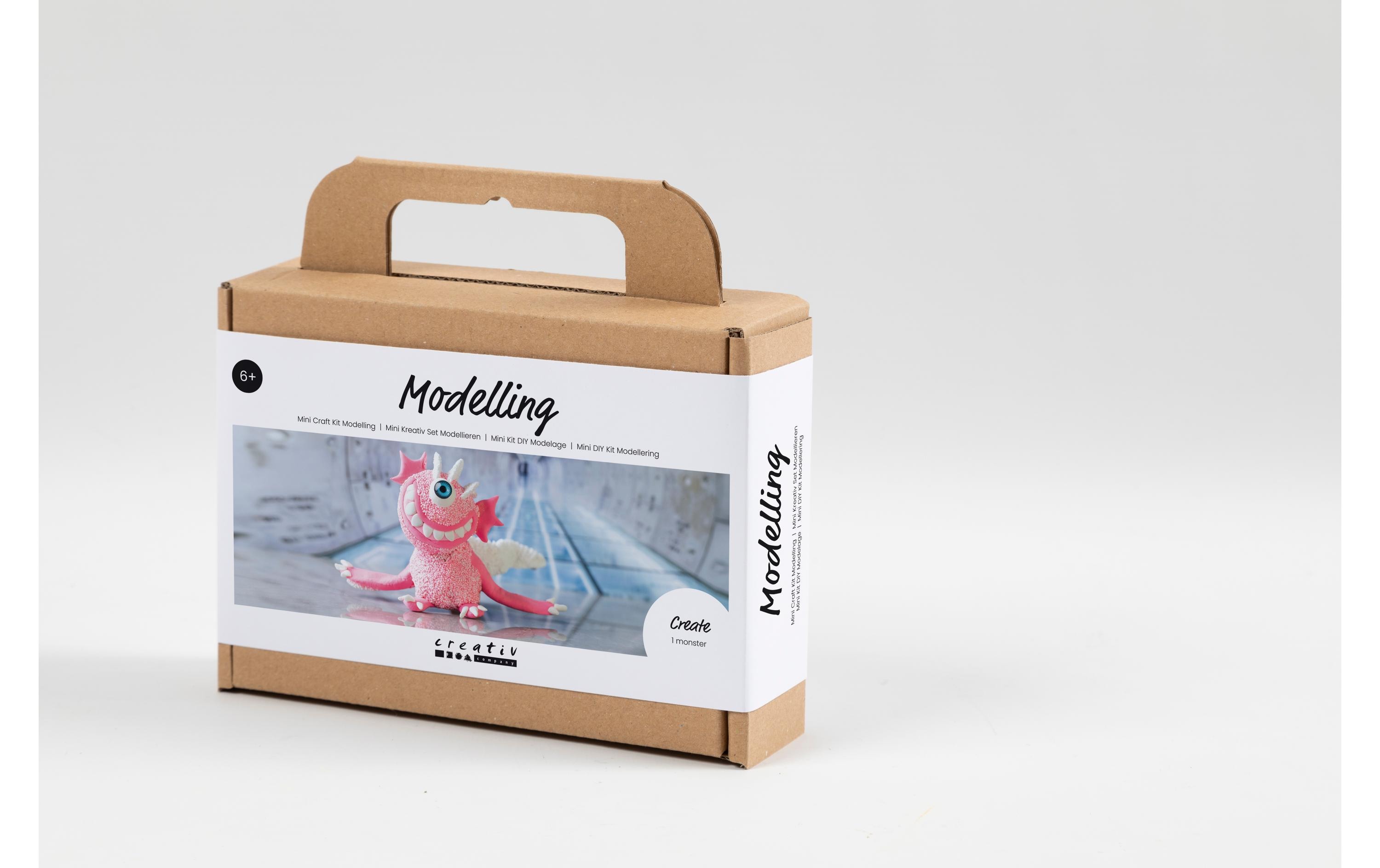 Creativ Company Modellier-Set Monster Hellpink