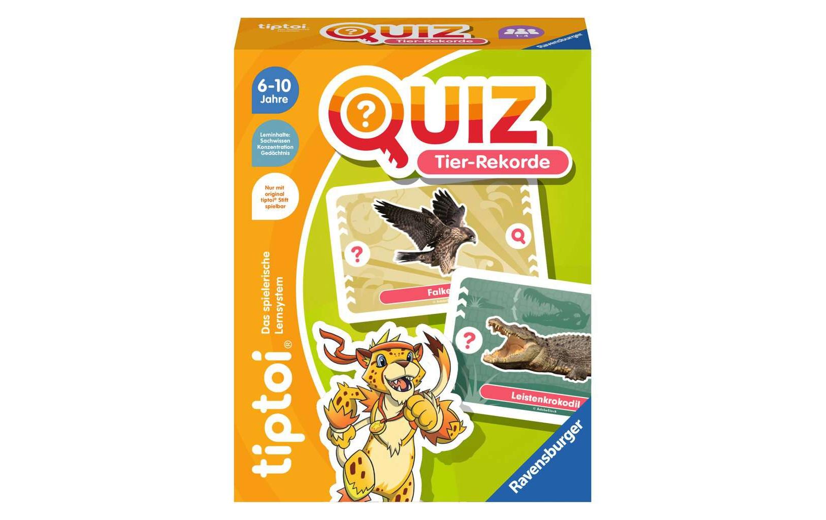 tiptoi Spiel Quiz Tier-Rekorde