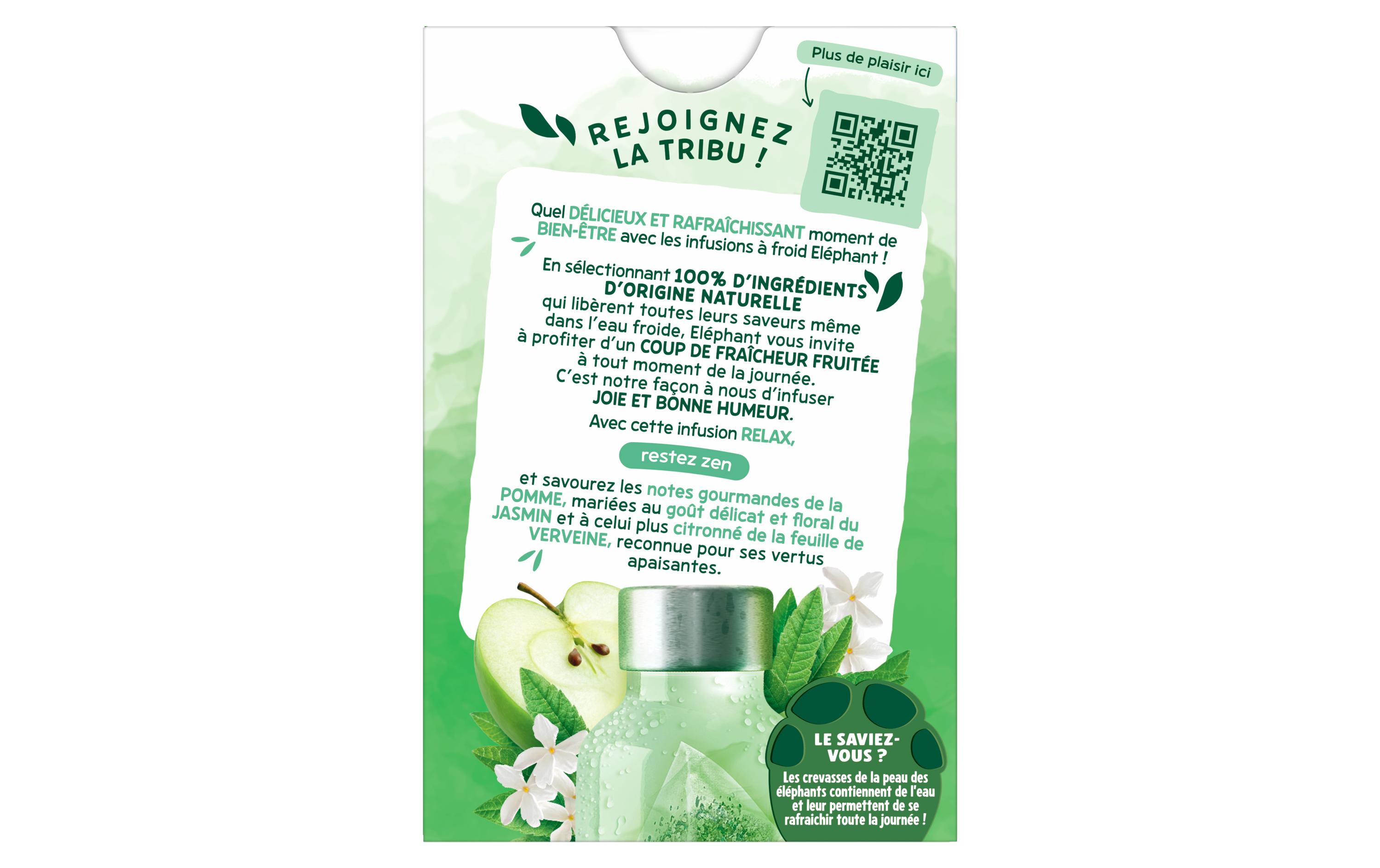 Eléphant Teebeutel Cold Infusion a Froid Relax 20 Stück