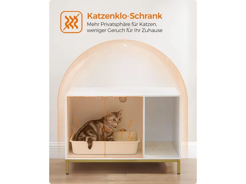 Feandrea Katzenhaus für Katzentoilette 80 x 50 x 55 cm Feandrea Katzenhaus für Katzentoilette 80 x 50 x 55 cm