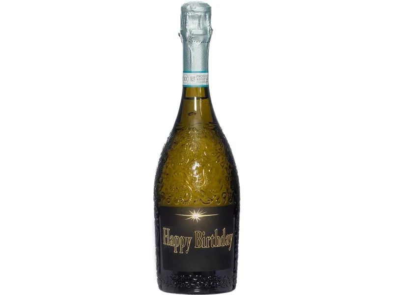 Dreams and Fantasy Geschenkidee Prosecco dark Happy Birthday 750 ml