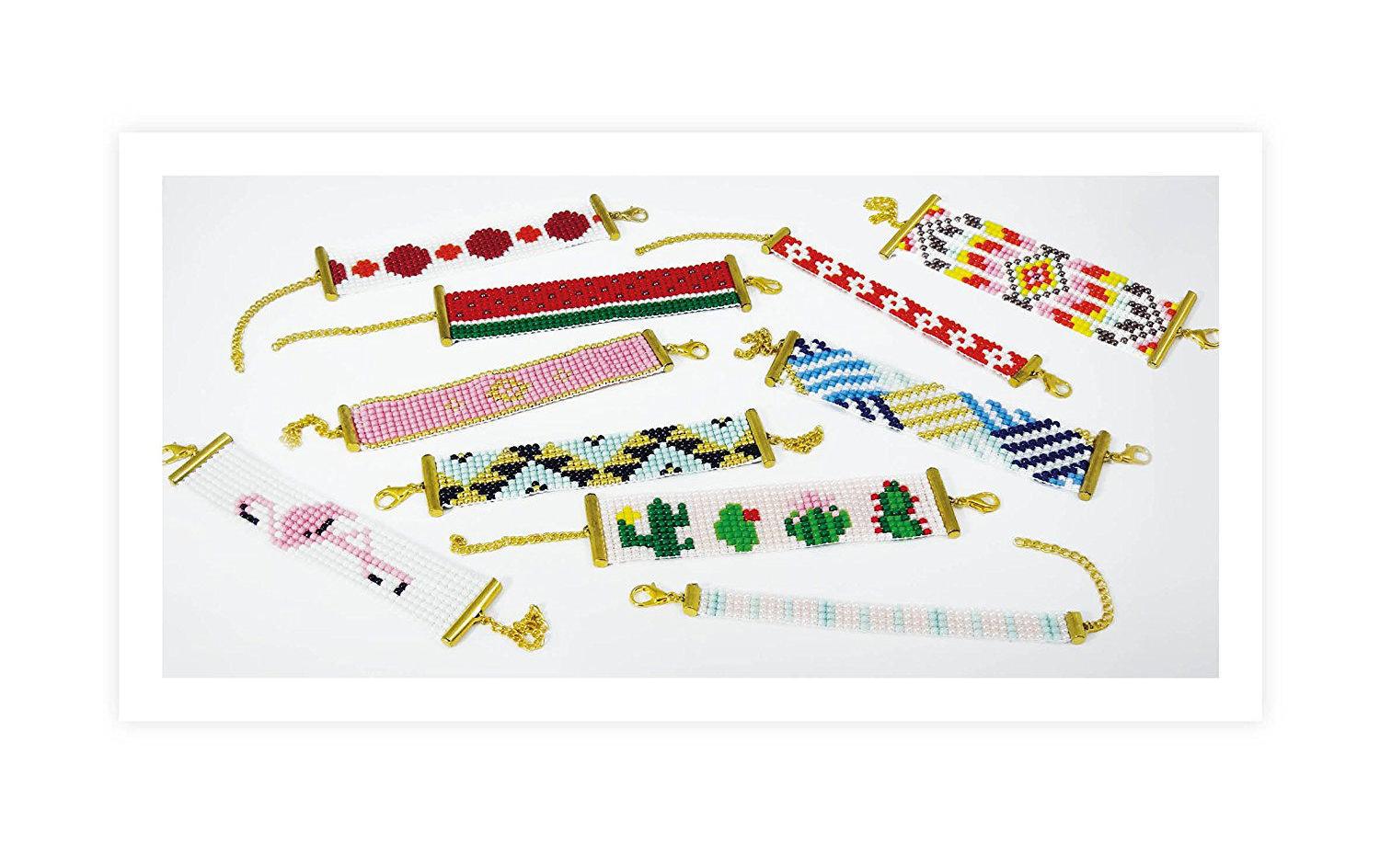 Buki Bastelset Webrahmen zum Perlenfädeln