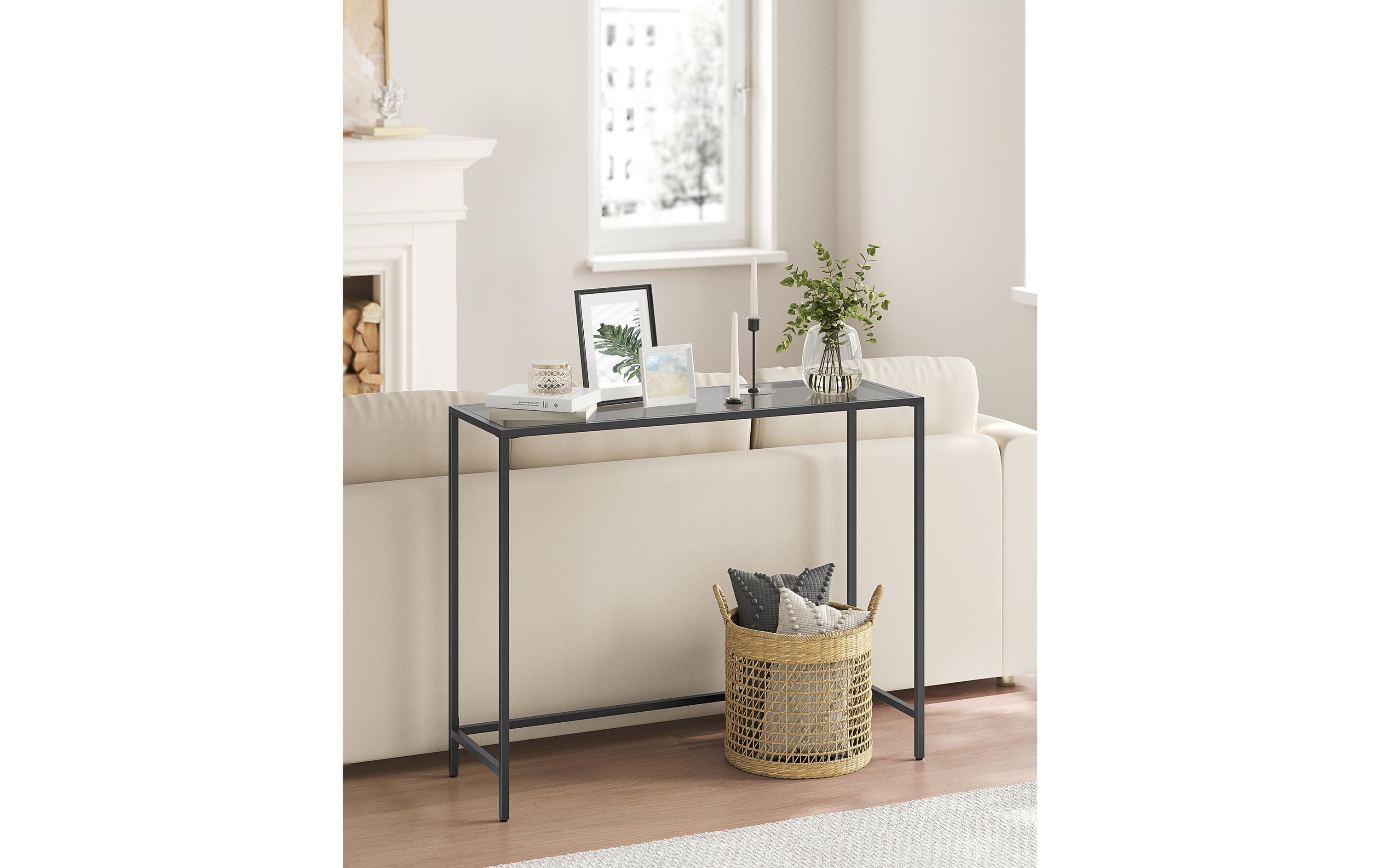 VASAGLE Konsolentisch 100.5 x 80 cm, Schwarz