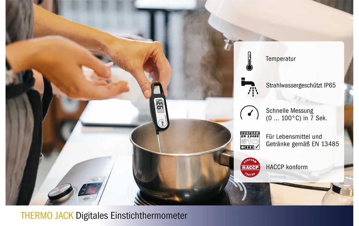 TFA Dostmann Einstichthermometer THERMO JACK, Bordeaux TFA Dostmann Einstichthermometer THERMO JACK, Bordeaux