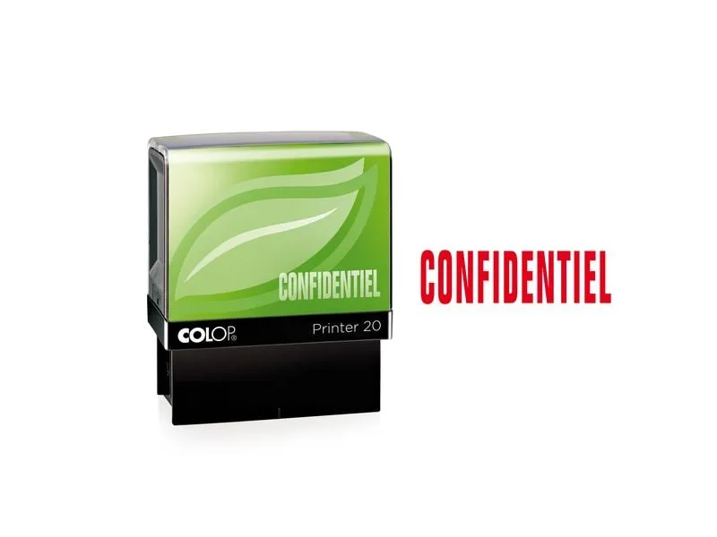Colop Wort- und Datumsstempel Green Line «CONFICENTIEL», Rot Colop Wort- und Datumsstempel Green Line «CONFICENTIEL», Rot