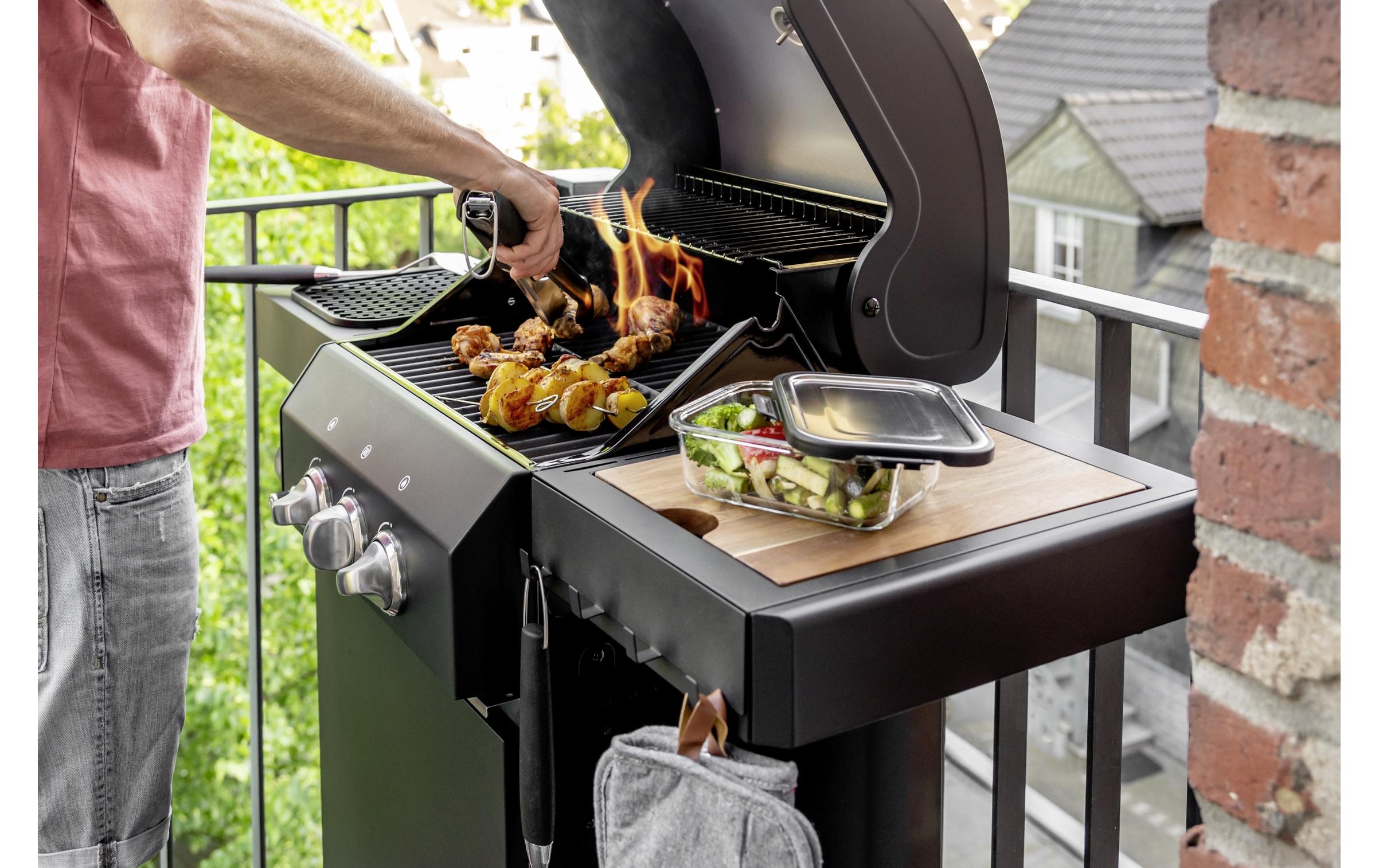 Wenko Grillzange BBQ 45 cm, Schwarz/Silber