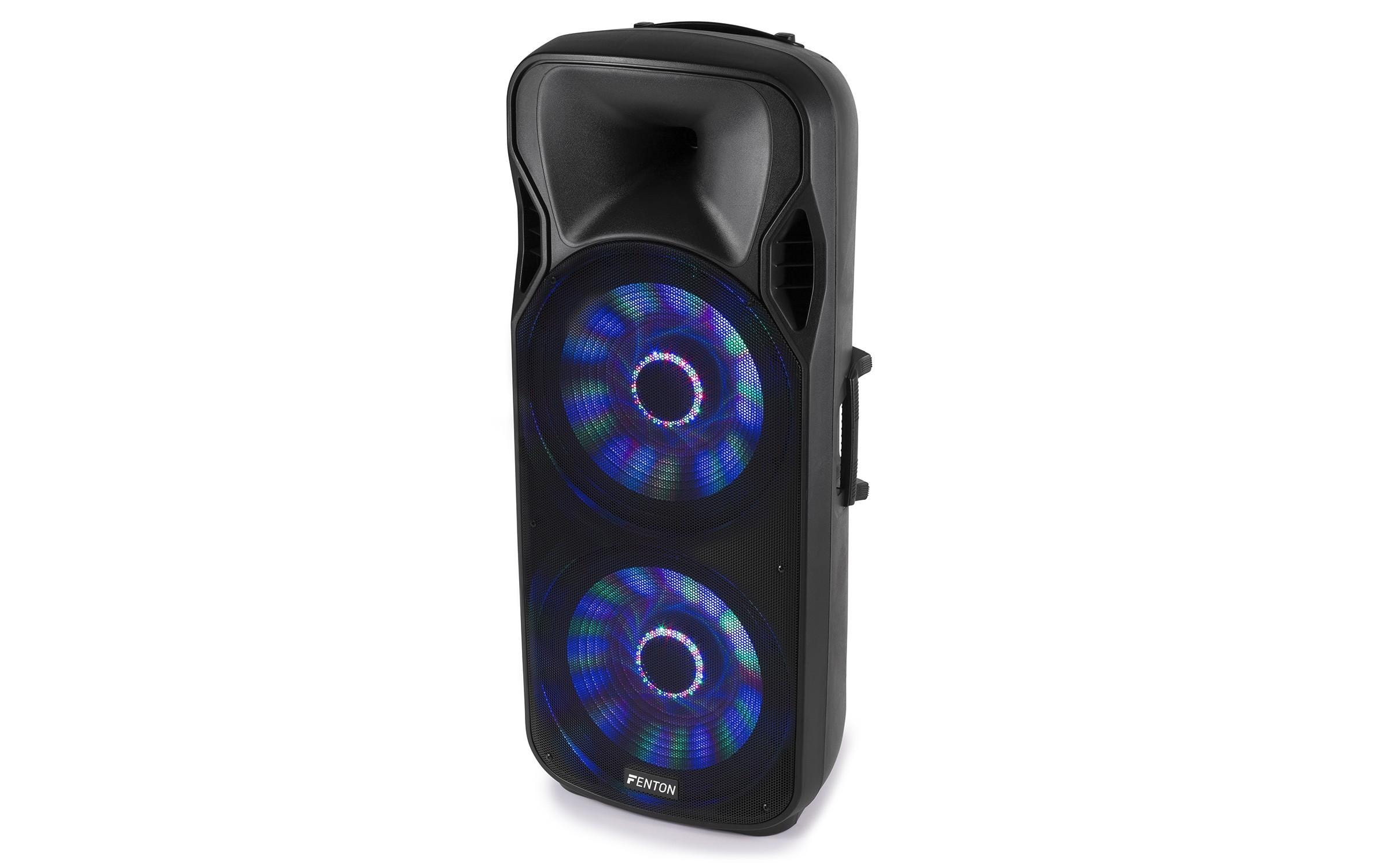Fenton Lautsprecher FT215LED Aktiv Trolley-Speaker
