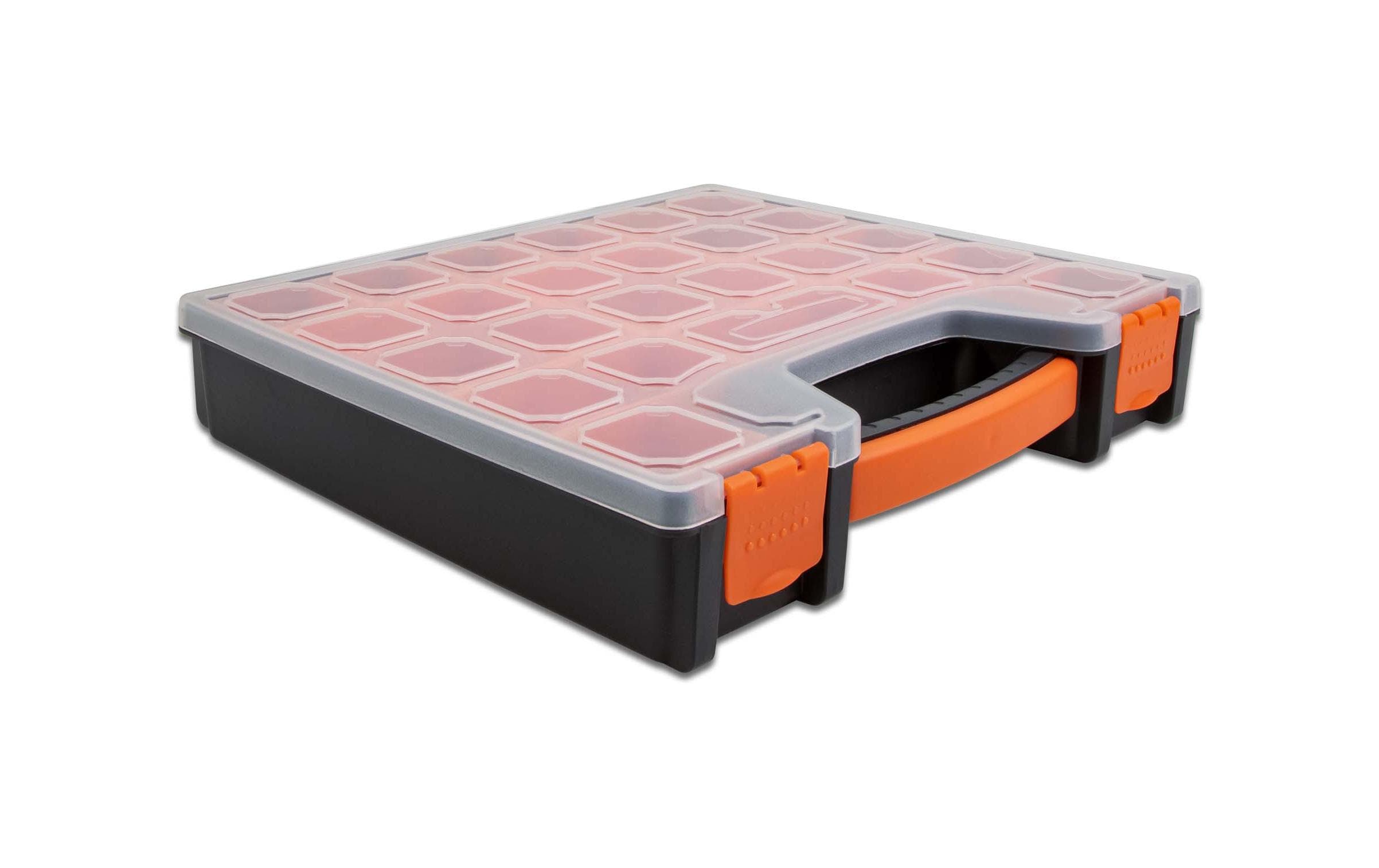 Delock Sortimentskasten Orange / Schwarz 14 Fächer Delock Sortimentskasten Orange / Schwarz 14 Fächer