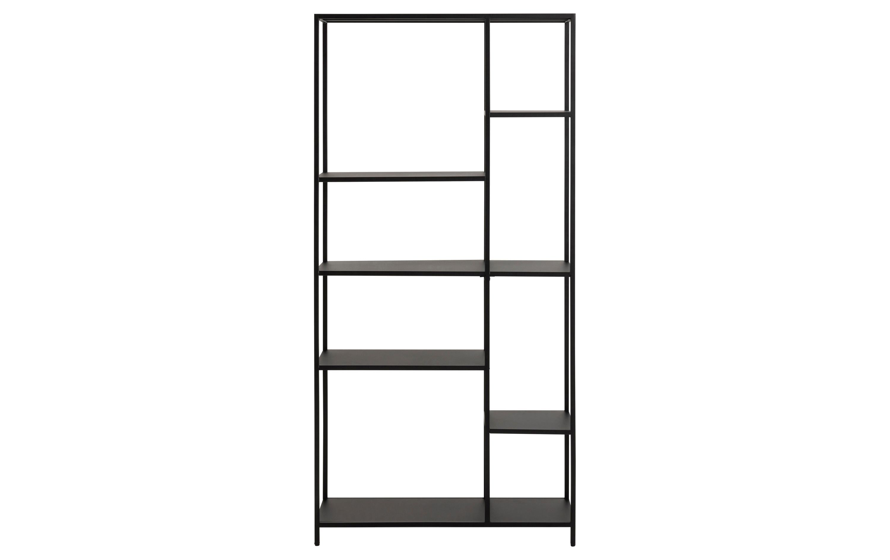 AC Design Regal Newcastle 79,5 x 30 x 165 cm, Schwarz